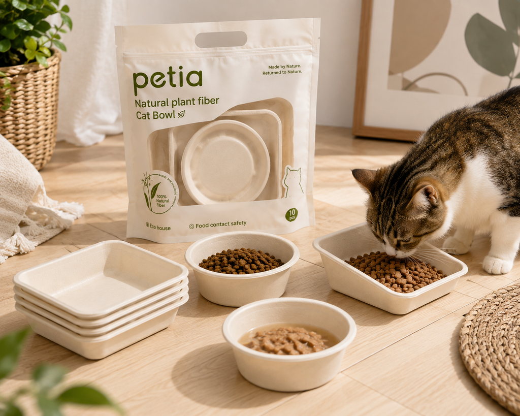 Petia Plant-Fiber Pet Tableware Set